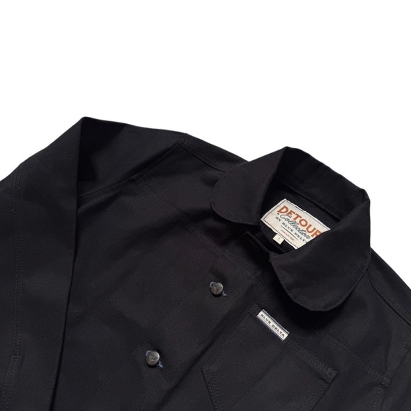 Delta Blue Black Canvas An American Original Mens Jacket Sz Small - Picture 2 of 8